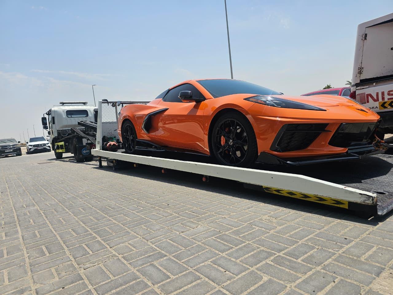 Premium sports car recovery and luxury vehicle towing Abu Dhabi